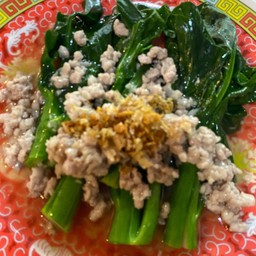 คะน้าฮ่องกงหมูสับ