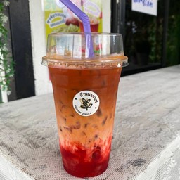 ชาไทยนมสดสตอเบอรี่