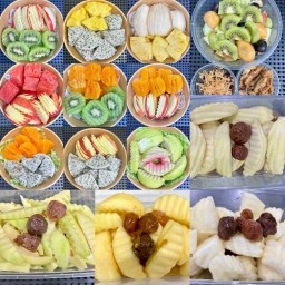 ผลไม้ปอก แช่บ๊วย น้ำปลาหวาน Marlee มบ.The pleno สุขสวัสดิ์30