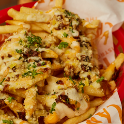 Four Cheese Bacon  Loaded Fries (GF) (N)