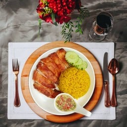 ข้าวหมกไก่อบถัง