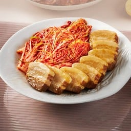 ซูกิชิ โบซัม (หมูสามชั้นสไตล์เกาหลีและกิมจิสด)