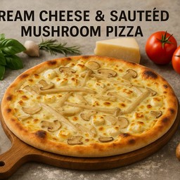 Cream Cheese & Mushroom Pizza (S)