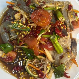 ตำเส้นเล็กกุ้งสด