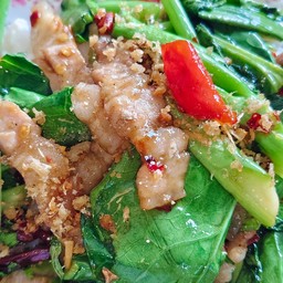 ข้าวผัดคะน้าหมูสามชั้น