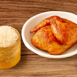 ไก่ครึ่งตัว+ข้าวเหนียว