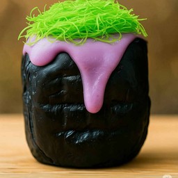 ปังปิ้งชาโคไส้เผือกหอม+ฝอยใบเตย