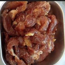 หมูหมักพริกไทย 黑胡椒腌猪肉