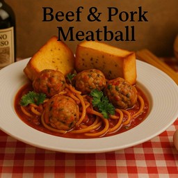 Beef & Pork Meatball Pasta