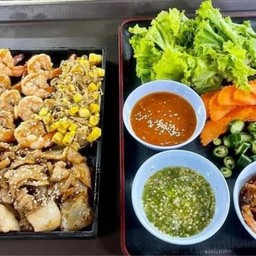 หมวยน้อยย่างให้หมู+กุ้ง(M)