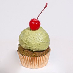 Strawberry  Matcha Cupcake