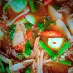 แกงป่าหมูสับผักรวม