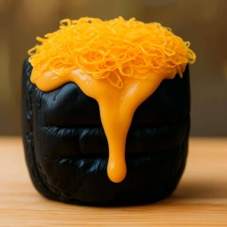 ปังปิ้งชาโคไส้ฝอยทองไข่เเดงเค็ม