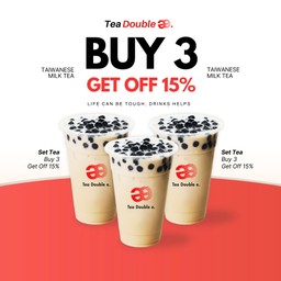 Set Tee (ชานมไต้หวัน 3 แก้ว)