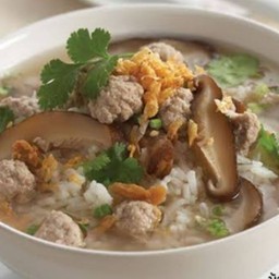 ข้าวต้มหมูสับเห็ดหอม