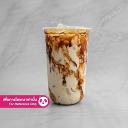 นมสดคาราเมลเย็น