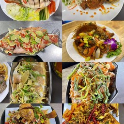 เมี่ยงปลาทับทิมนึ่ง