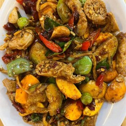 ผัดเผ็ดรังไข่