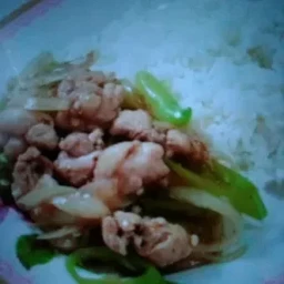 ข้าวพริกอ่อนไก่