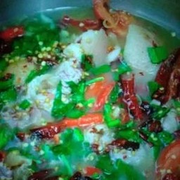 ต้มยำหมูชิ้นนำ้ใส