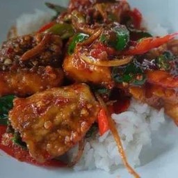 ข้าวพริกแกงปลากะพง