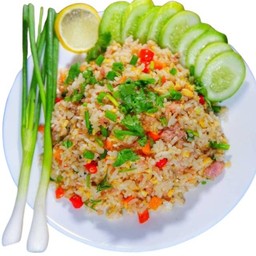 ข้าวผัดแหนมหมู