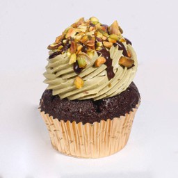 Pistachio Chocolate Cupcake