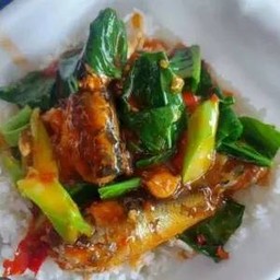 ข้าวคะน้าปลากระป๋อง