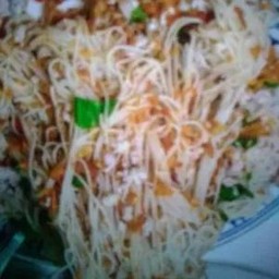 หมี่ขาวแห้งหมูสับ