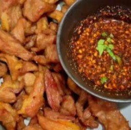 หมูทอดแดดเดียว