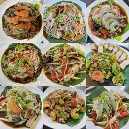 ตำขนมจีนซุปเปอร์ตีนไก่(ปลาร้า)