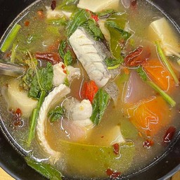 ต้มยำปลากระพง(ถ้วย)