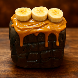 ปังปิ้งชาโคไส้เนยถั่ว+กล้วยหอม