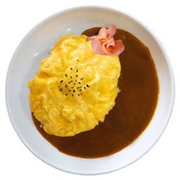 ข้าวหน้าแกงกะหรี่ไข่ข้น