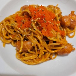 สปาเก๊ตตี้ซอสโรเซ่ไข่กุ้ง