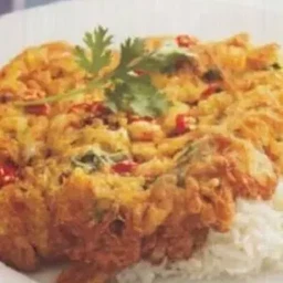 ข้าวไข่เจียวแหนมพริกสด