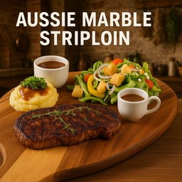 Premium Aussie Marble Striploin 300 g.
