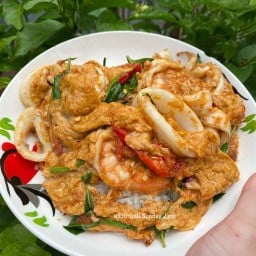 ข้าวไข่ข้นห่อหมกทะเล