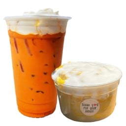 ชาชีส & ปังปิ้งไส้ทะลัก