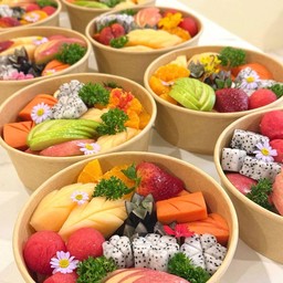 ผลไม้กล่องกลม 1300ml