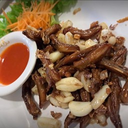 ลิ้นเป็ดทอดกระเทียม
