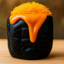 ปังปิ้งชาโคไส้ชาไทย + ฝอยทอง