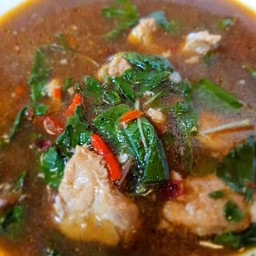 Soup ซุปกะเพราหมูตุ๋นขุนช้าง