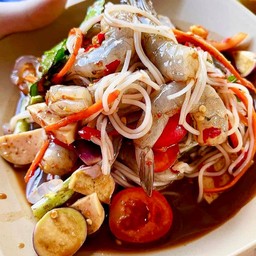 ตำซั่วกุ้งสด