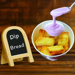 ปังปิ้งแผ่นจิ้มเผือกหอม