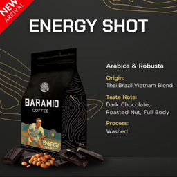กาแฟดริปEnergy Shot  Arabica  Robusta คั่วเข้ม