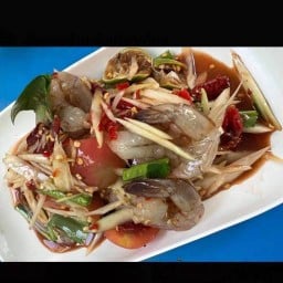 ส้มตำ ยำแซ่บนัว หลัง ม.เกษตร ศรีราชา (ตลาดจงเจริญ)