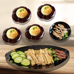 SET 4 = ข้าวมัน 4 + ไก่สับพิเศษ 1 + ตับสับ 1