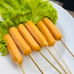 ลูกชิ้นย่างเตาถ่าน & ไก่ทอดซอสเกาหลี