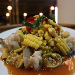 ตำข้าวโพดปลาร้ากุ้งสด